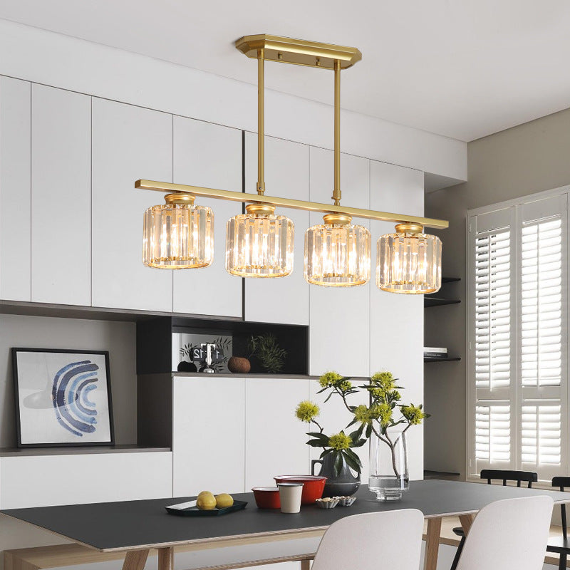 Light Luxury Elegant Crystal Dining Table Chandelier