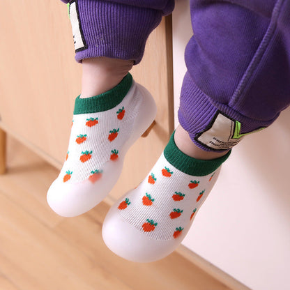 Chaussons Chaussettes, Chaussures Antidérapantes Bébé, Semelle Souple, Couvre-Chaussures d'Intérieur, Pieds