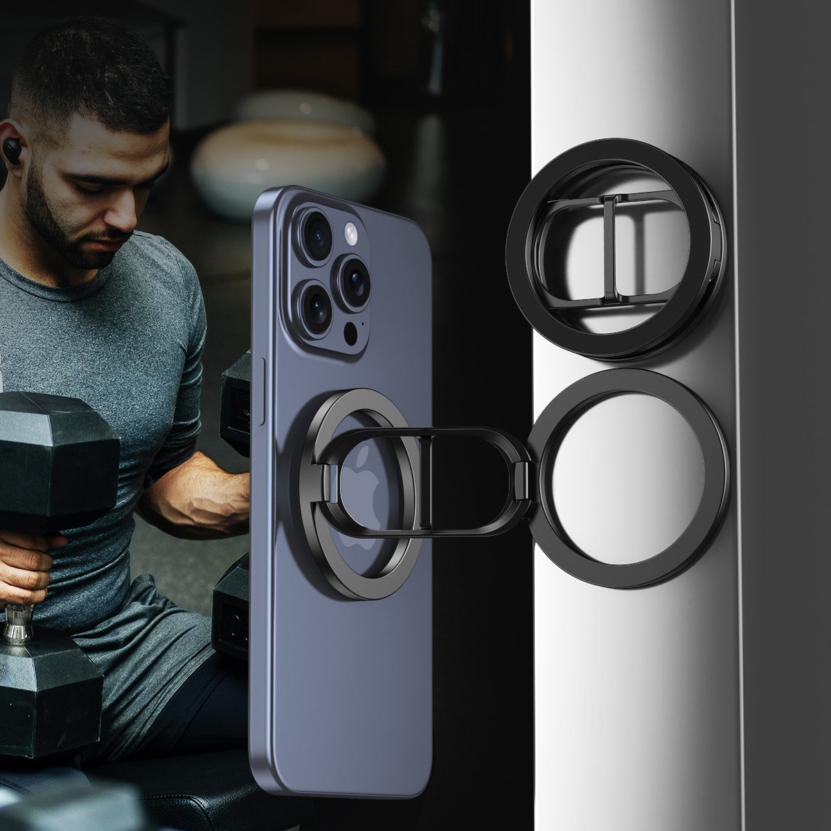 Soporte magnético de doble cara MagSafe para teléfono para coche