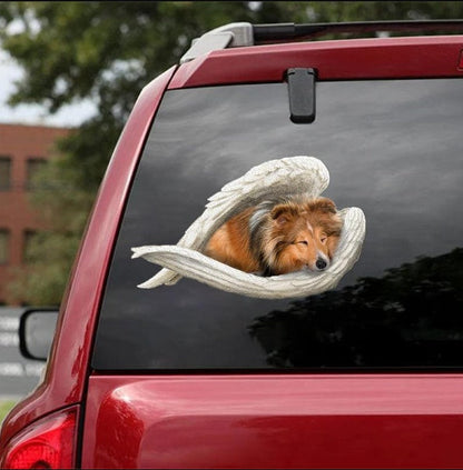 Car Pendant Sleeping Dog Angel Home Decor Acrylic Showcase Hanging Ornaments For Doors