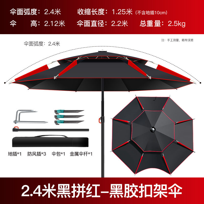 All-Weather Angler's Umbrella – Heavy Duty Fishing & Outdoor Shelter