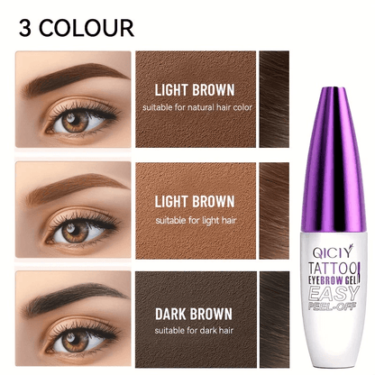 Easy Peel Off Eyebrow Gel Long-Lasting, Waterproof & Smudge Proof