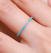 S925 Sterling Silver Turquoise Ring