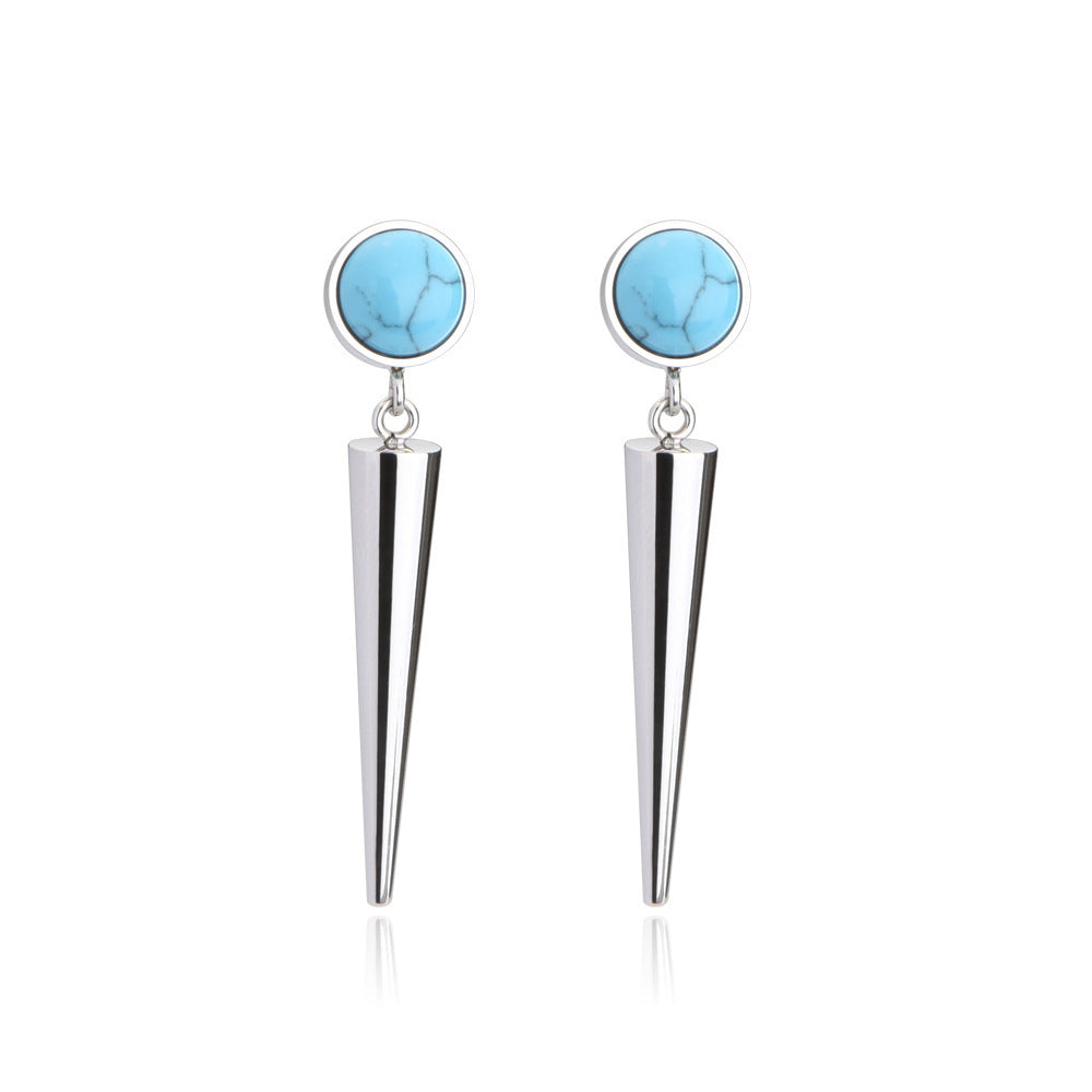 Elegant Stainless Steel Vintage Earrings Geometric
