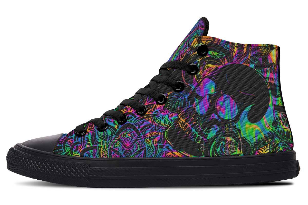 Zapatillas de lona altas estampadas para parejas