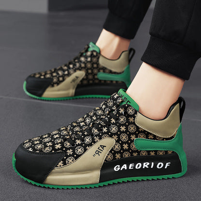 Bag Raise The Bottom Flower Cloth Casual Shoes Men
