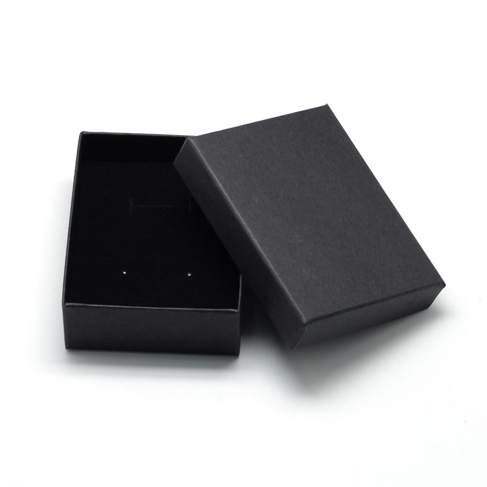 Caja de regalo de cartón rectangular para joyería