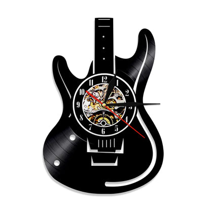 Vinyl Clock - Music Instrument Series Wall Decor