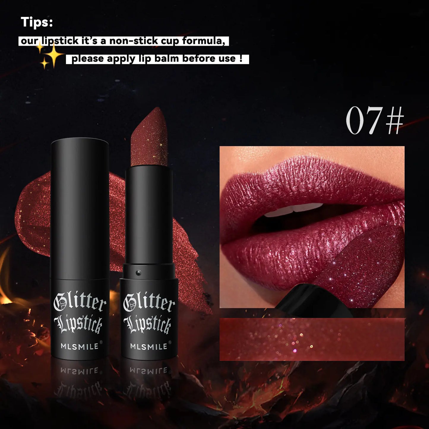 Labial mate aterciopelado de larga duración e hidratante