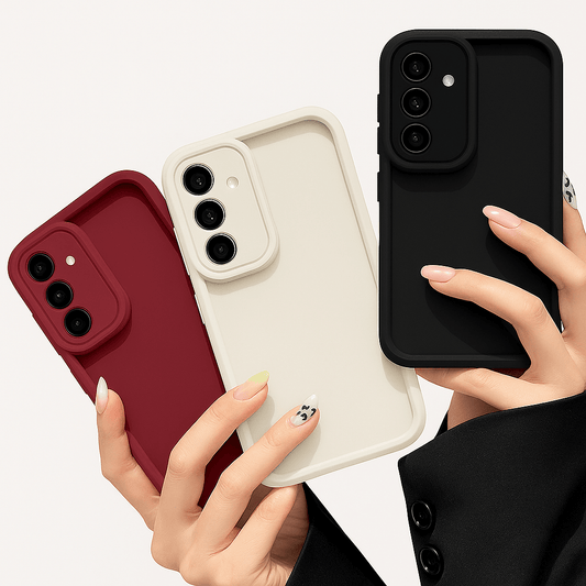 Funda de Teléfono de Silicona Suave Color Caramelo – Cubierta de TPU Mate