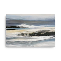 Ocean Waves Crashing on Rocks