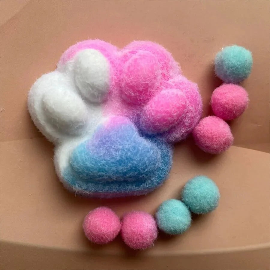 Cat Paw Mochi Squishy Toy | Slow Rebound Plush Fidget Toy for Stress Relief