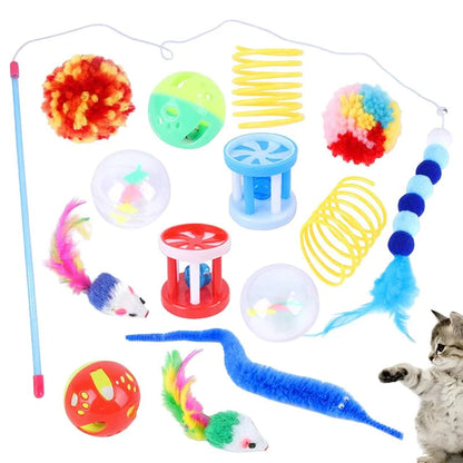 Cat Toy Variety Pack | Interactive Play Set for Kittens and Adult Cats
