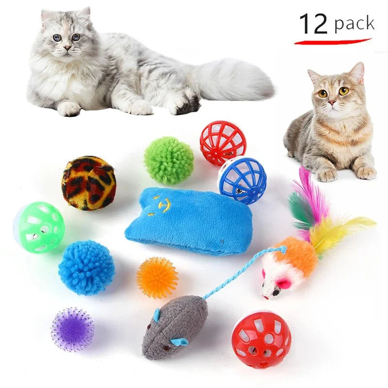 Cat Toy Variety Pack | Interactive Play Set for Kittens and Adult Cats