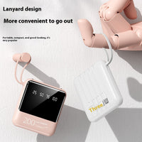Power Bank Mini Compact Portable Mirror Fast Charging Large Capacity Mobile Power Supply