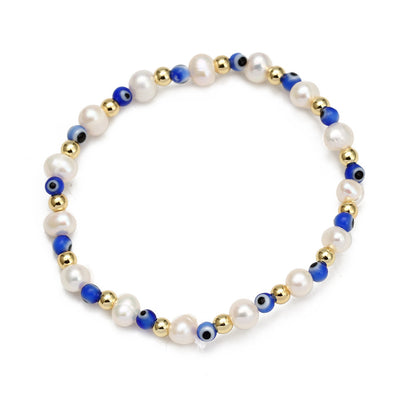 Women's Evil Eye Beads Bracelet Set – Colorful Boho Stackable Bracelets for Protection & Style