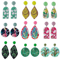 3d Printing Plant Flowers And Animals Doodle Earrings