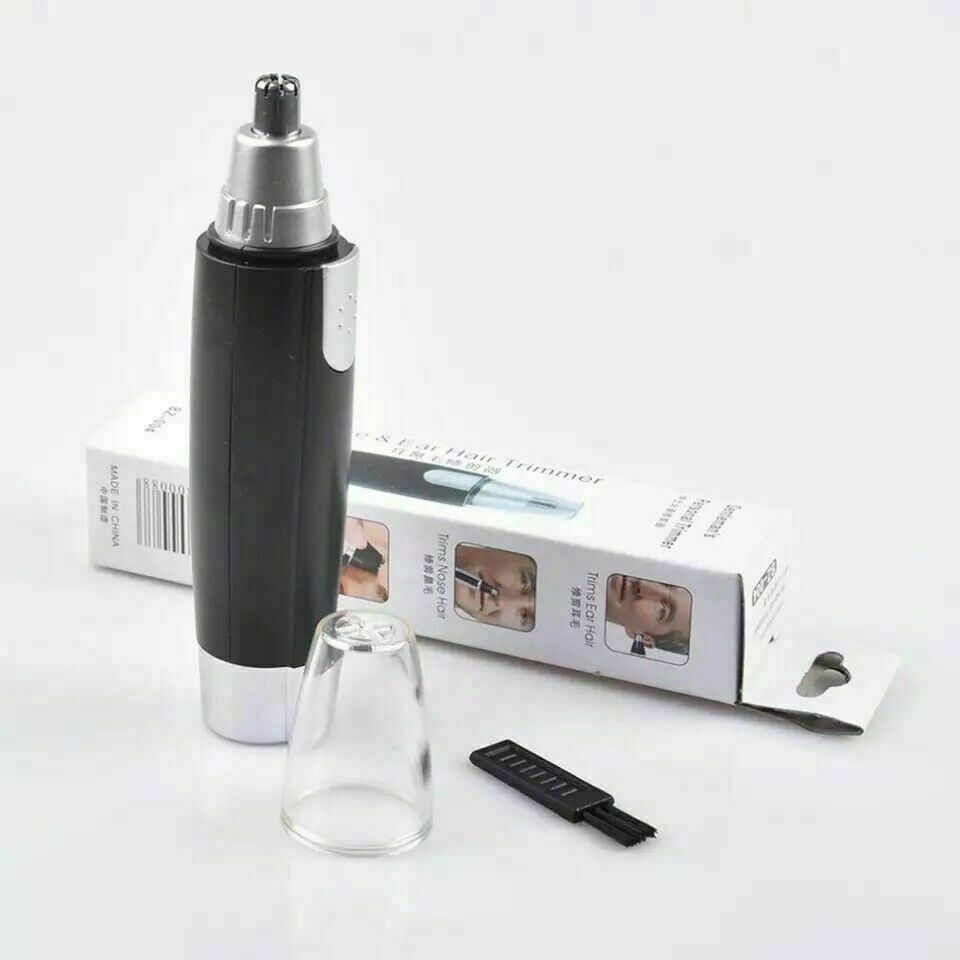 Tondeuse électrique à poils de nez et oreilles, rasoir à sourcils, tondeuse de toilettage, nettoyeur unisexe, tondeuse électrique à poils de nez portable, épilation indolore des poils d'oreille avec lumière LED pour hommes et femmes