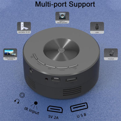 Mini-projecteur intelligent WiFi portable 1080P Home Cinéma vidéo LED pour lecteurs multimédias