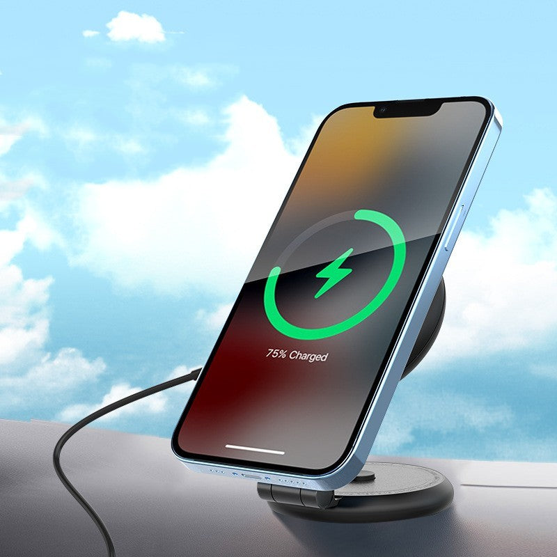 Soporte de teléfono móvil para automóvil giratorio, plegable y flotante