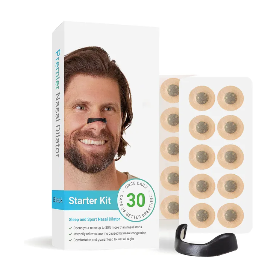 Dilatateurs nasaux Breathe Easy – Ouvre-nez sans médicament pour une meilleure respiration et un sommeil plus profond