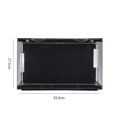 Side Door Acrylic Plastic Basketball Shoes Storage Box