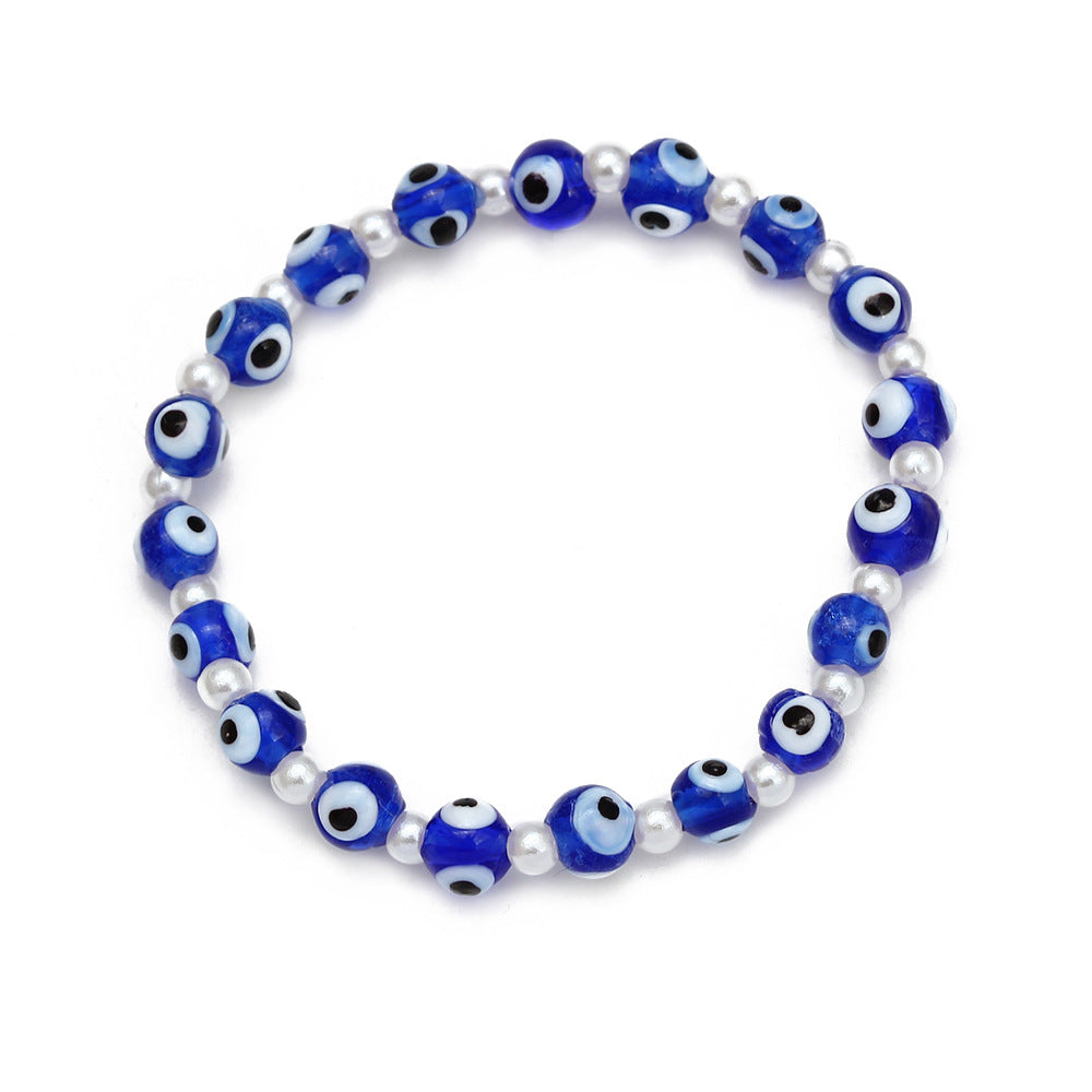 Women's Evil Eye Beads Bracelet Set – Colorful Boho Stackable Bracelets for Protection & Style