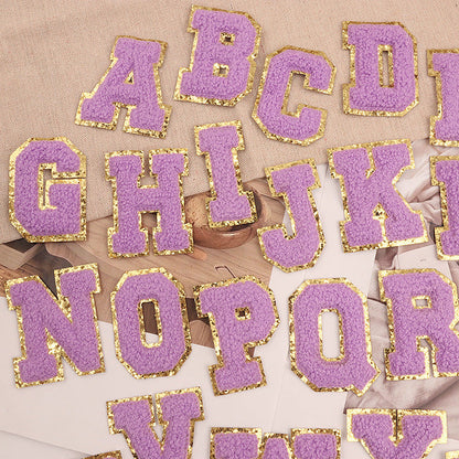 26 Patchs de Vêtements Brodés avec Lettres