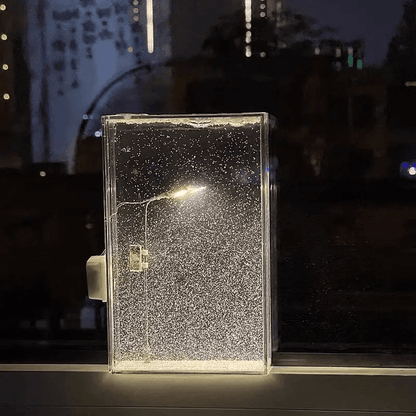 Snowy Bliss DIY Lamp: Create Your Winter Wonderland Indoors!