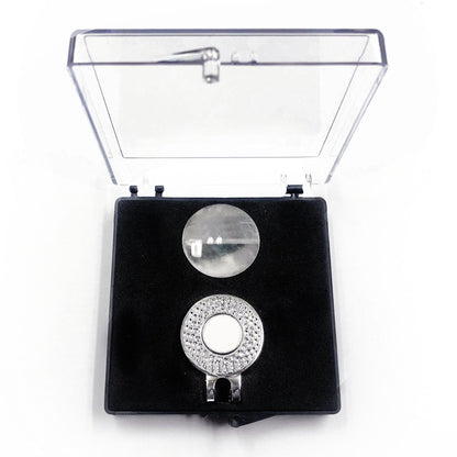 Boîte cadeau de collection pour capsules de pièces de monnaie, en acrylique transparent, avec fourchette