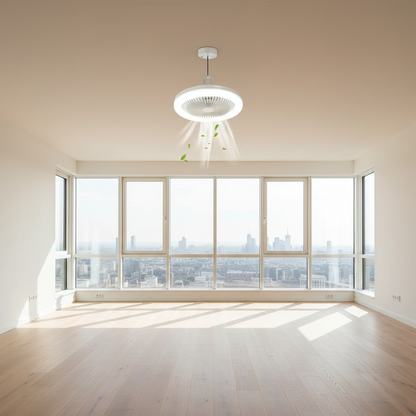 Versatile Low Profile Ceiling Fan with LED Light & Remote Control | Space-Saving Design for Enhanced Home Comfort