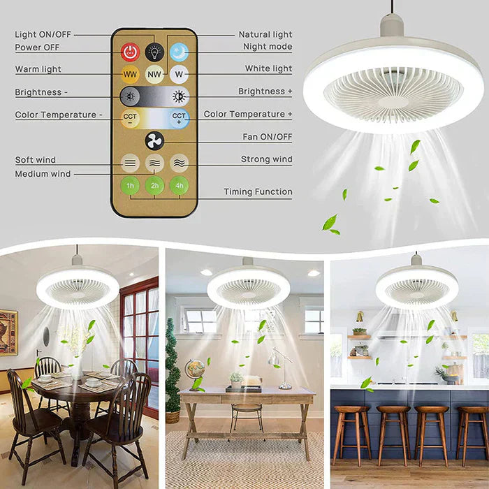 Versatile Low Profile Ceiling Fan with LED Light & Remote Control | Space-Saving Design for Enhanced Home Comfort