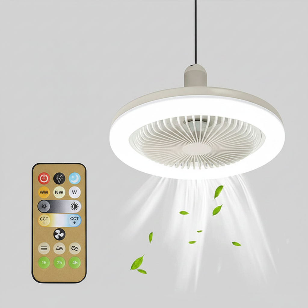 Versatile Low Profile Ceiling Fan with LED Light & Remote Control | Space-Saving Design for Enhanced Home Comfort