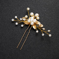Coiffe de mariée bijoux faits main perle en forme de U fleur de tête épingle à cheveux