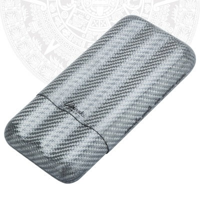 Two-pack Of Carbon Fiber Portable Cigar Tubes Gift Box