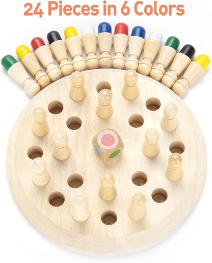 Montessori Wooden Memory Chess Game