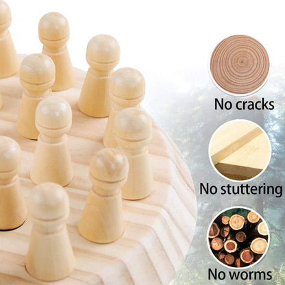 Montessori Wooden Memory Chess Game