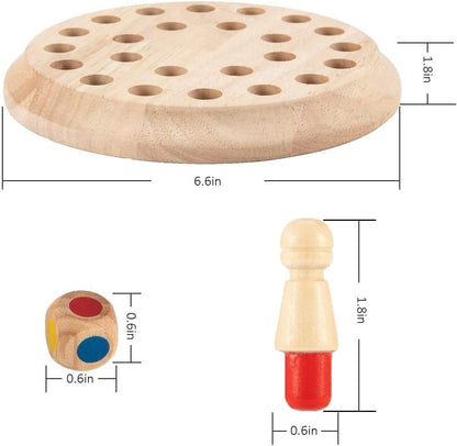Montessori Wooden Memory Chess Game