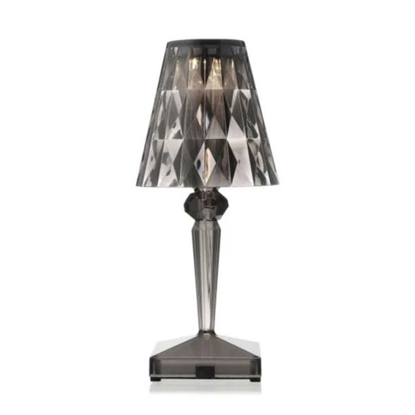 Crystal Table Lamp Luxury Bedside Nightstand Glam Lighting Decor