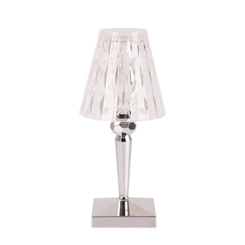 Crystal Table Lamp Luxury Bedside Nightstand Glam Lighting Decor