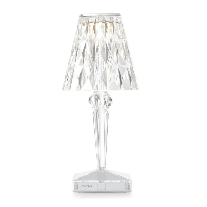 Crystal Table Lamp Luxury Bedside Nightstand Glam Lighting Decor