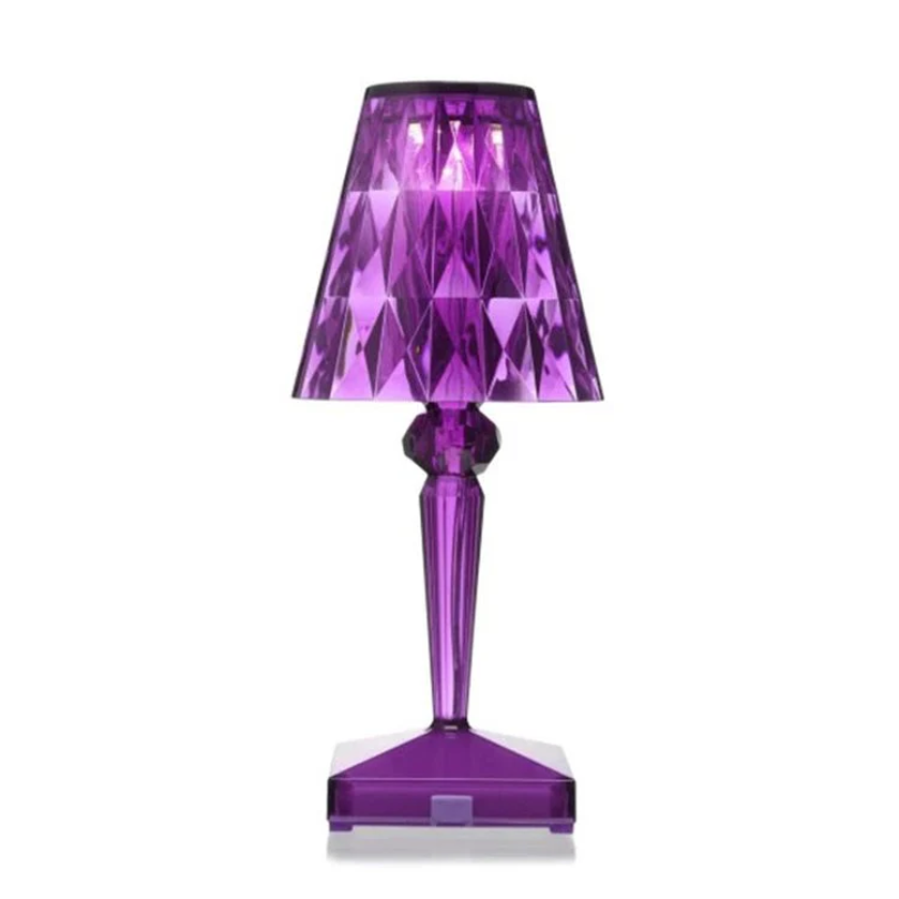 Crystal Table Lamp Luxury Bedside Nightstand Glam Lighting Decor