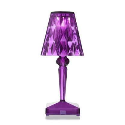 Crystal Table Lamp Luxury Bedside Nightstand Glam Lighting Decor