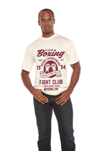 Camiseta Gráfica Clásica de Boxeo para Hombre de Manga Corta de Viscosa de Bambú/Algodón Orgánico