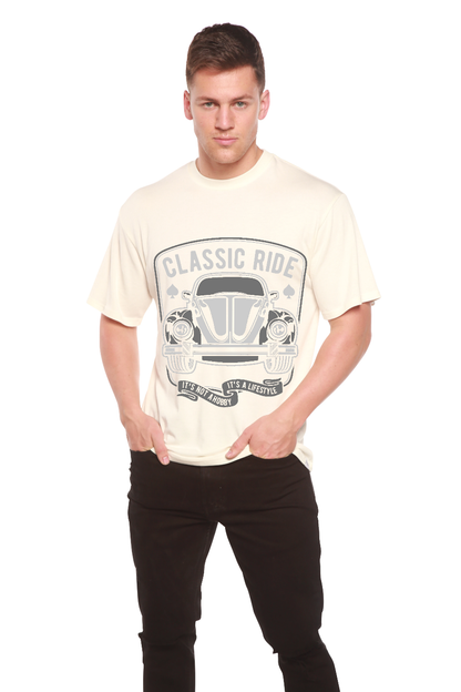 Camiseta gráfica de manga corta de bambú/viscosa y algodón orgánico "Classic Ride" para hombre