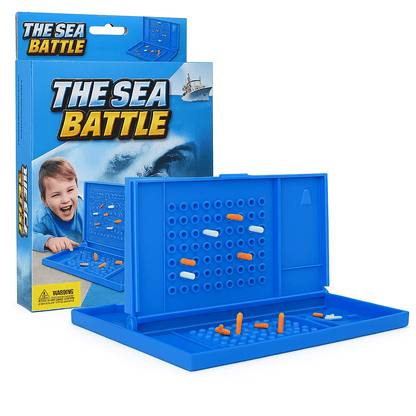 Classic Sea Battle Board Game | Strategic Two-Player Naval Battle Toy