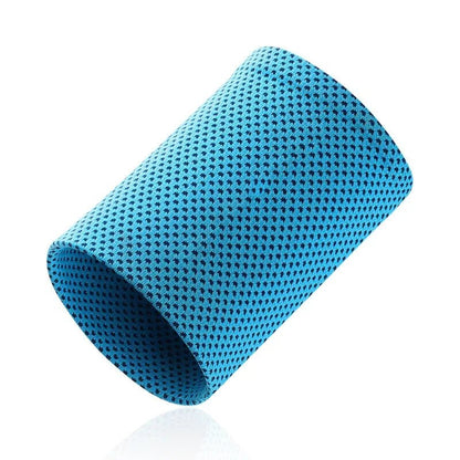 Cold-Sensing Sports Wristbands – Ice Silk Cooling Sweatbands