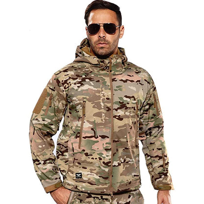 Army Outdoor Tactical Waterproof Softshell Fleece Jacket