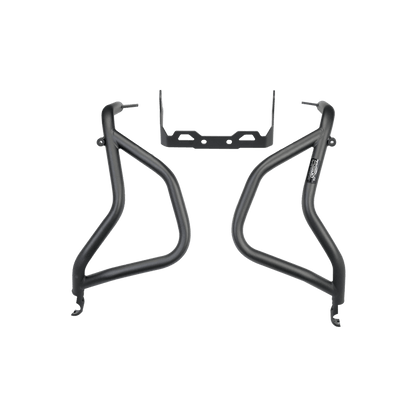 LOBOO Crash Bar for BMW R1300GS – 304 Stainless Steel Upper Protection Bar with Auxiliary Light Mount, Silver or Black Finish
