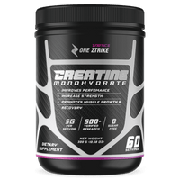 Creatine Monohydrate Ultramicronized | 5g Per Serving, 60 Servings | ONE ZTRIKE by ZNETICS